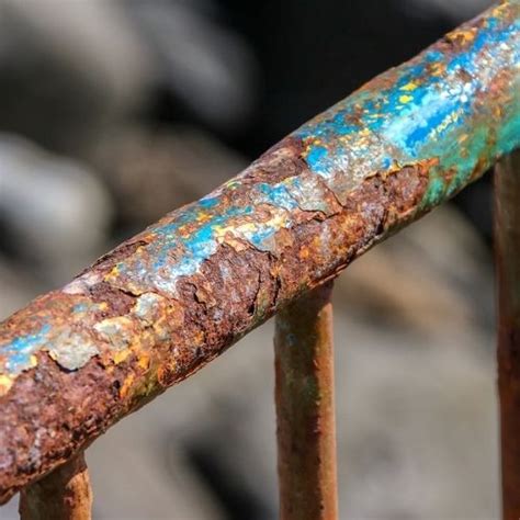 rusty metal welding rod